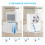 Costway 12L/D Portable Home Dehumidifier Quiet Electric Dehumidifier with 24H Timer 10