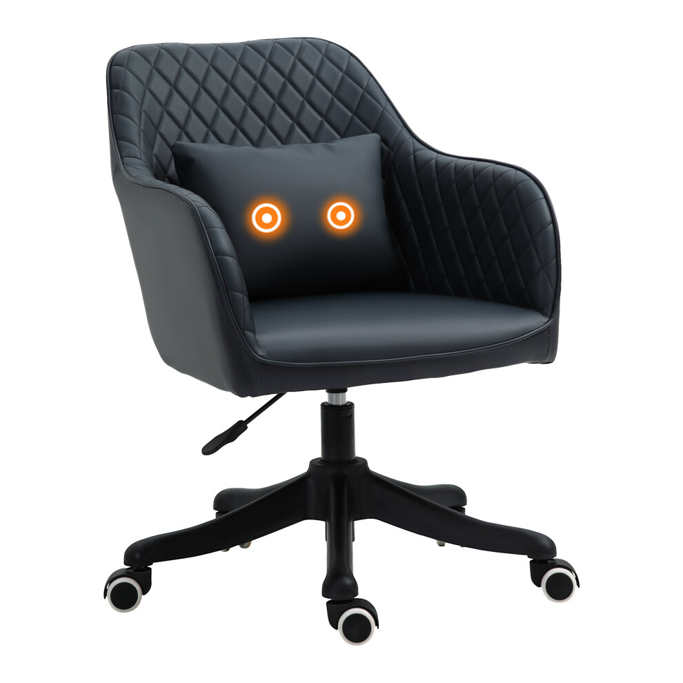 Vinsetto Office Chair with Rechargeable Vibration Massage Lumbar Pillow, Wheels-image-OPC-PB8MX66-NEW