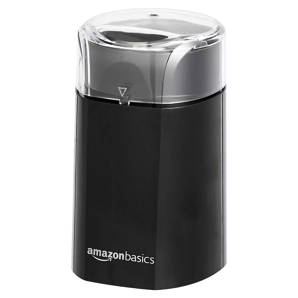 Amazon Basics Electric Coffee Bean Grinder, Black