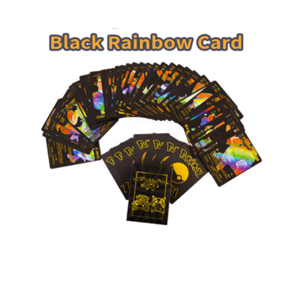 2023 Version Pokemon Rare Collection Trading TCG GX Bundle X 55Pcs Black Rainbow Cards