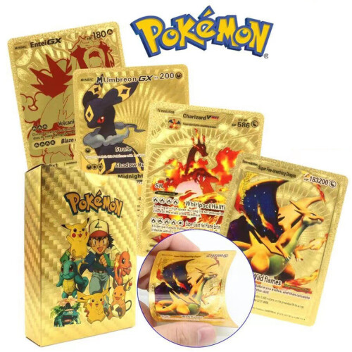 55PCS Gold) Pokemon Rare Collection Trading Cards TCG GX Bundle X 55 - ULTR  RARE Gold, Silver and Black Cards on OnBuy