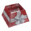 Living And Home (Red) Square Christmas Tree Collar Basket Decor with Bow Tie 5