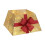 Living And Home (Gold) Square Christmas Tree Collar Basket Decor with Bow Tie 4