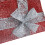 Living And Home (Red) Square Christmas Tree Collar Basket Decor with Bow Tie 6