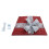 Living And Home (Red) Square Christmas Tree Collar Basket Decor with Bow Tie 7
