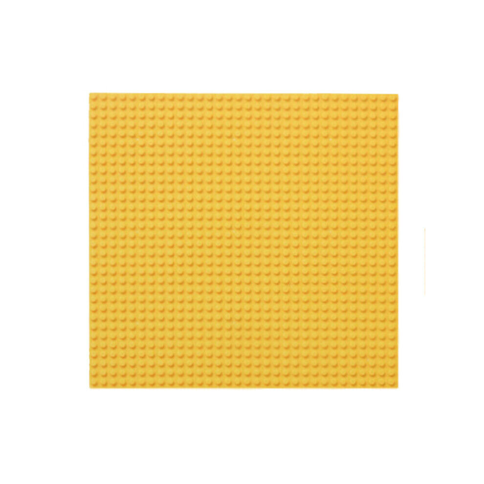 (Yellow) Baseplate Base Plates Building Blocks 32 x 32 Dots Compatible for LEGO Boards