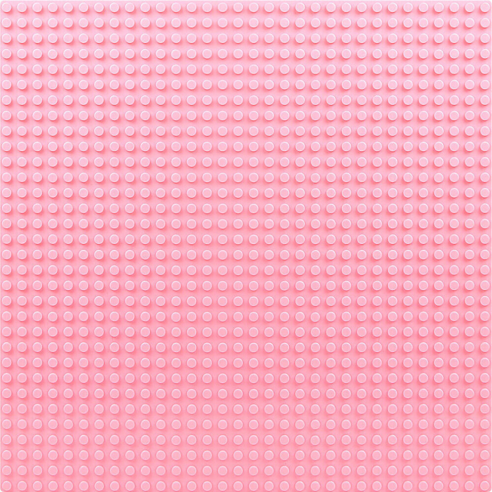 (Pink) Baseplate Base Plates Building Blocks 32 x 32 Dots Compatible for LEGO Boards