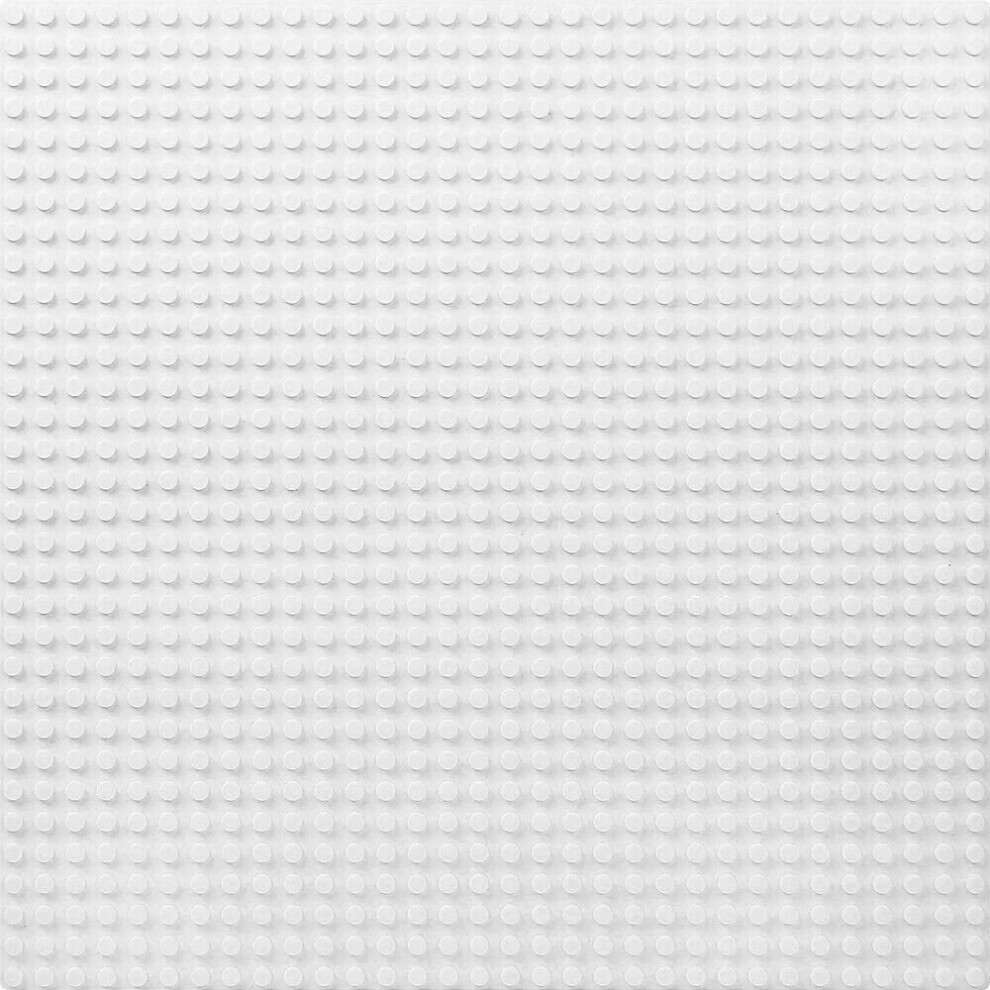 Skesrjtop (White) Baseplate Base Plates Building Blocks 32 X 32 Dots Compatible For Lego Boards White
