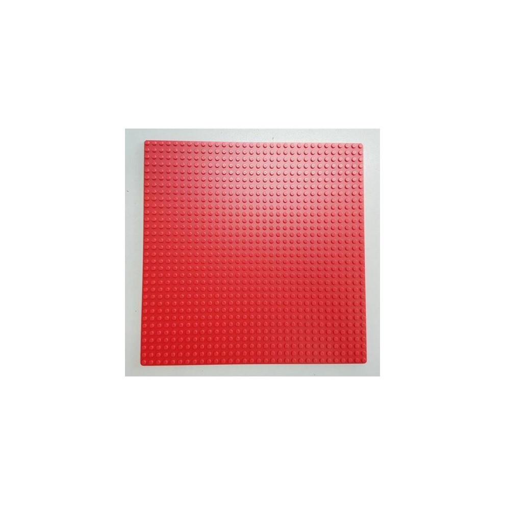 Skesrjtop (Red) Baseplate Base Plates Building Blocks 32 X 32 Dots Compatible For Lego Boards Red