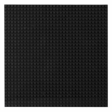(Black) Baseplate Base Plates Building Blocks 32 x 32 Dots Compatible for LEGO Boards