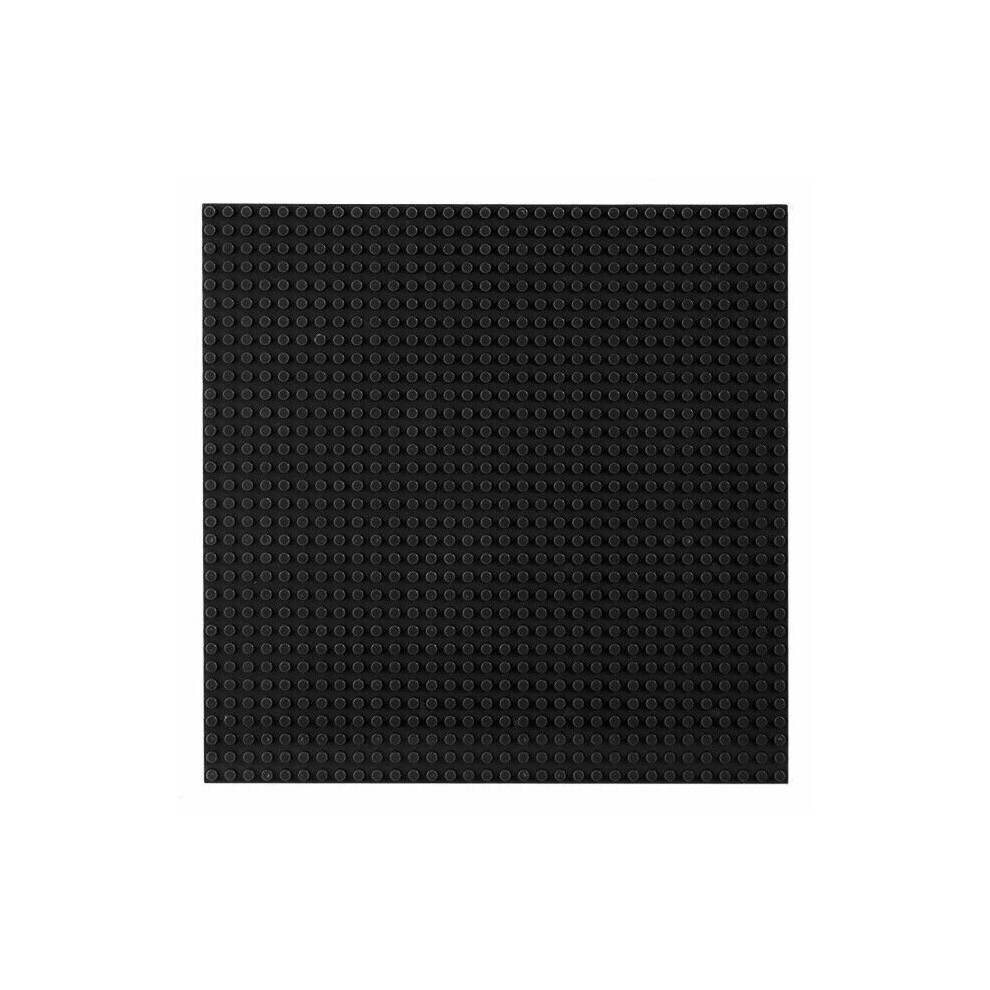 (Black) Baseplate Base Plates Building Blocks 32 x 32 Dots Compatible for LEGO Boards