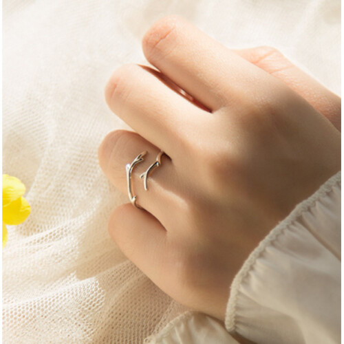 Anello da pollice regolabile in argento sterling 925 2