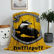 (Yellow) Harry Potter Flannel Sofa Bed Blanket Warm