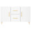 VidaXL (white) vidaXL Sideboard Storage Side Cabinet Cupboard Concrete Grey Engineered Wood 6