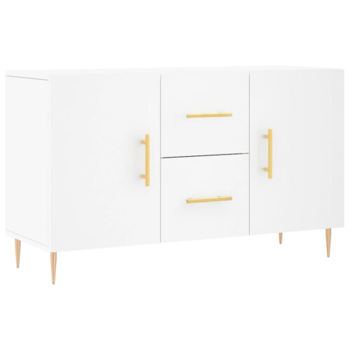 VidaXL (white) vidaXL Sideboard Storage Side Cabinet Cupboard Concrete Grey Engineered Wood 1