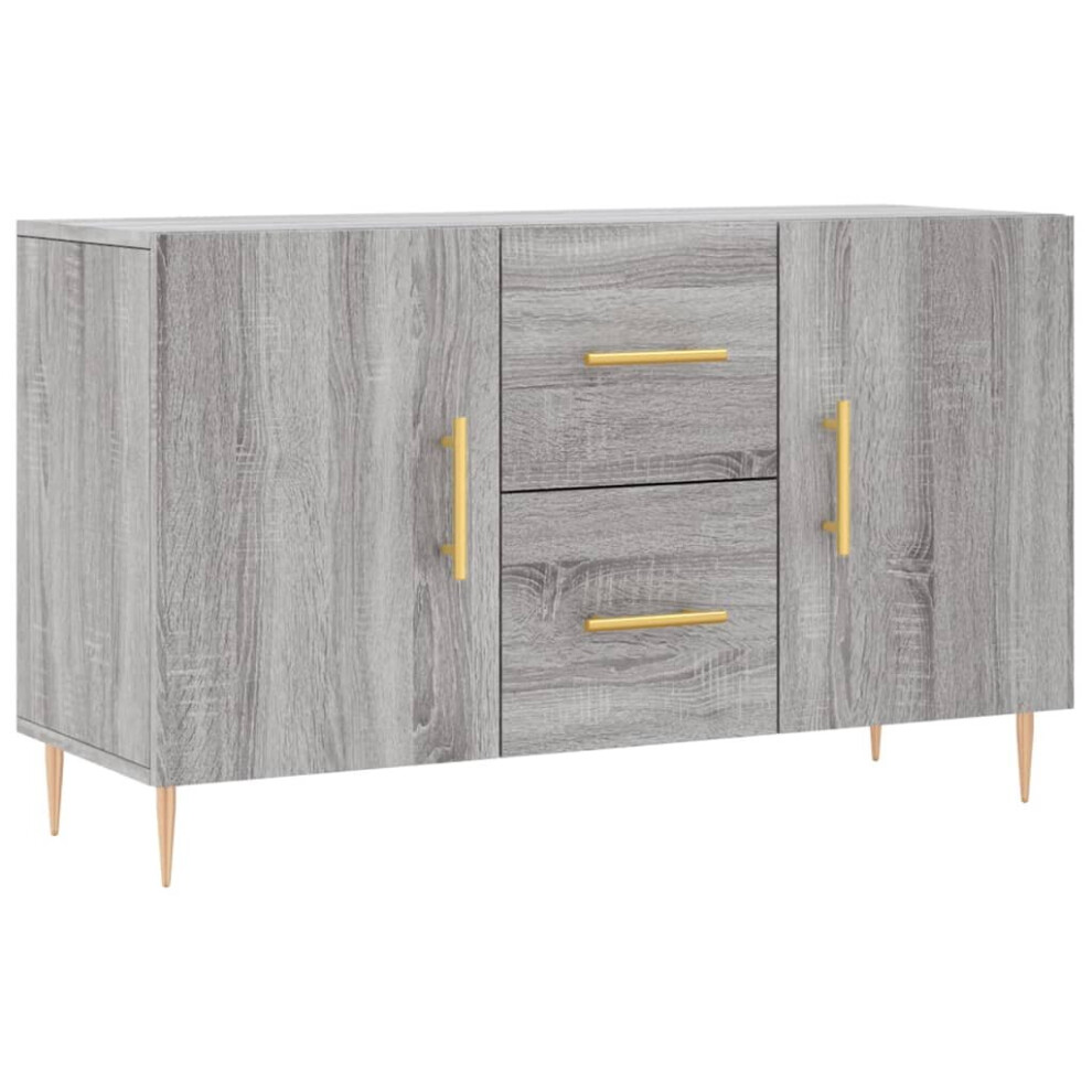 (grey sonoma) vidaXL Sideboard Storage Side Cabinet Cupboard Concrete Grey Engineered Wood