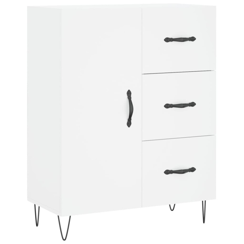Vidaxl (White) Sideboard Storage Cabinet Cupboard Side Cabinet Engineered Wood White