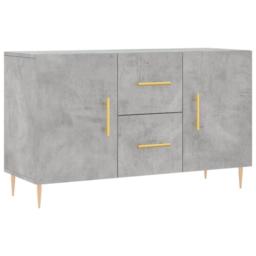 VidaXL (concrete grey) vidaXL Sideboard Storage Side Cabinet Cupboard Concrete Grey Engineered Wood
