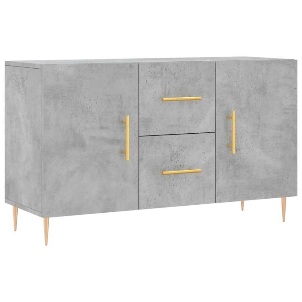 Vidaxl (Concrete Grey) Sideboard Storage Side Cabinet Cupboard Concrete Grey Engineered Wood
