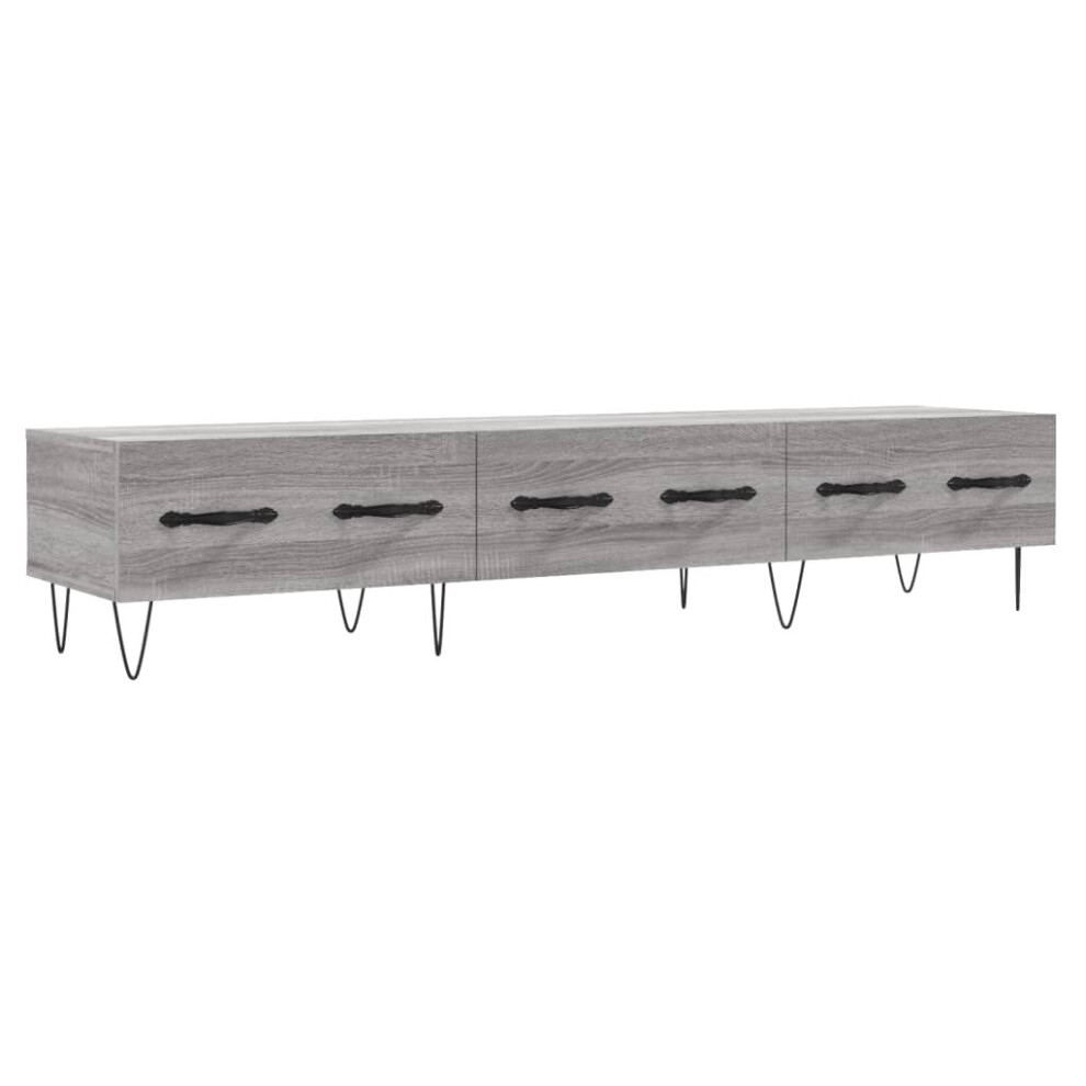 Vidaxl (Grey Sonoma) Tv Cabinet Tv Unit Media Cabinet Tv Stand Concrete Grey Engineered Wood