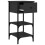 VidaXL (black, 1 pcs) vidaXL Bedside Cabinets Side Table Nightstand Bedside Table Engineered Wood 5