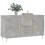 VidaXL (concrete grey) vidaXL Sideboard Storage Side Cabinet Cupboard Concrete Grey Engineered Wood 3