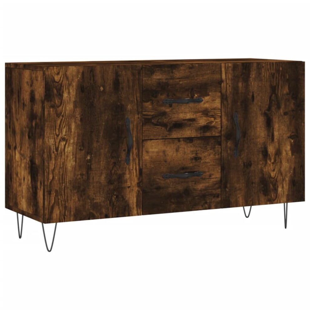 Vidaxl (Smoked Oak) Sideboard Storage Side Cabinet Cupboard Smoked Oak Engineered Wood