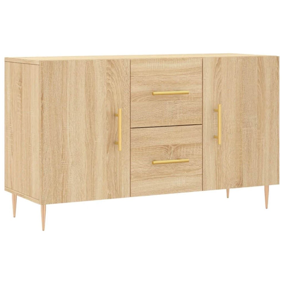 Vidaxl (Sonoma Oak) Sideboard Storage Side Cabinet Cupboard Concrete Engineered Wood Grey