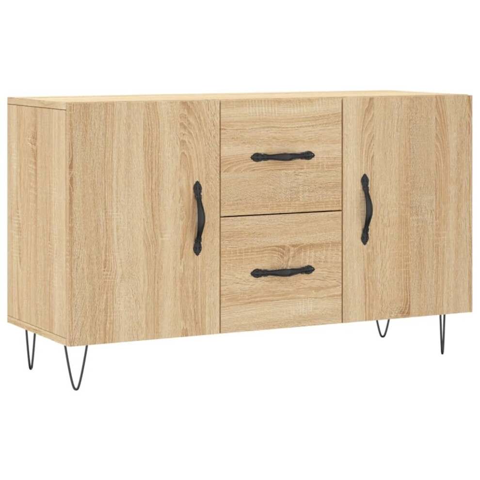 Vidaxl (Sonoma Oak) Sideboard Storage Side Cabinet Cupboard Smoked Oak Engineered Wood