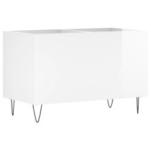 (high gloss white) vidaXL Record Cabinet Record Storage Cabinet Sideboard White Engineered Wood