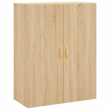 (sonoma oak) vidaXL Wall Mounted Cabinet Wall Storage Cabinet Side Cabinet Engineered Wood