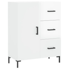 (high gloss white) vidaXL Sideboard Storage Cabinet Cupboard Side Cabinet White Engineered Wood