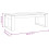 VidaXL (smoked oak) vidaXL Coffee Table Side Table End Table Sofa Table White Engineered Wood 4