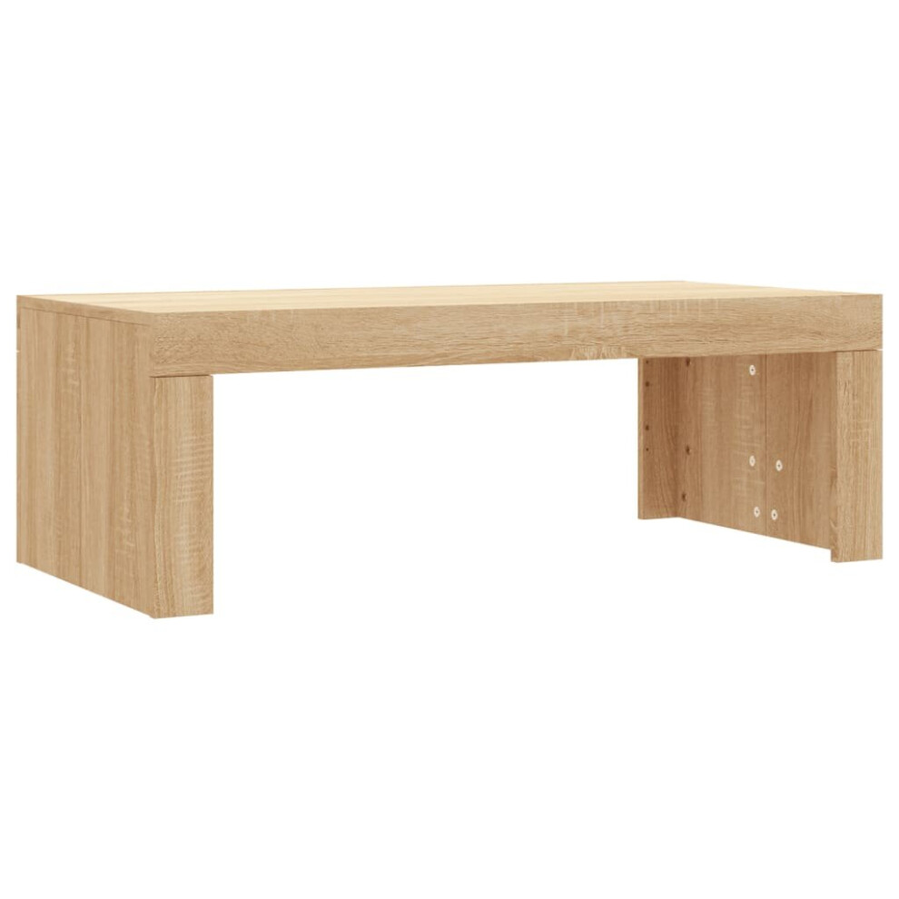 (sonoma oak) vidaXL Coffee Table Side Table End Table Sofa Table White Engineered Wood