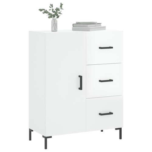 VidaXL (high gloss white) vidaXL Sideboard Storage Cabinet Cupboard Side Cabinet White Engineered Wood 2