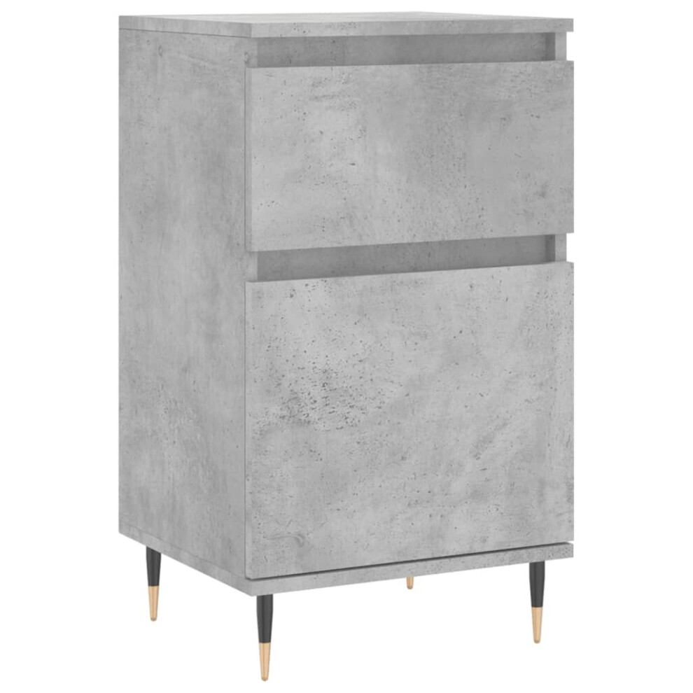 (concrete grey, 1 pcs) vidaXL Sideboard Storage Cabinet Cupboard Side Cabinet White Engineered Wood