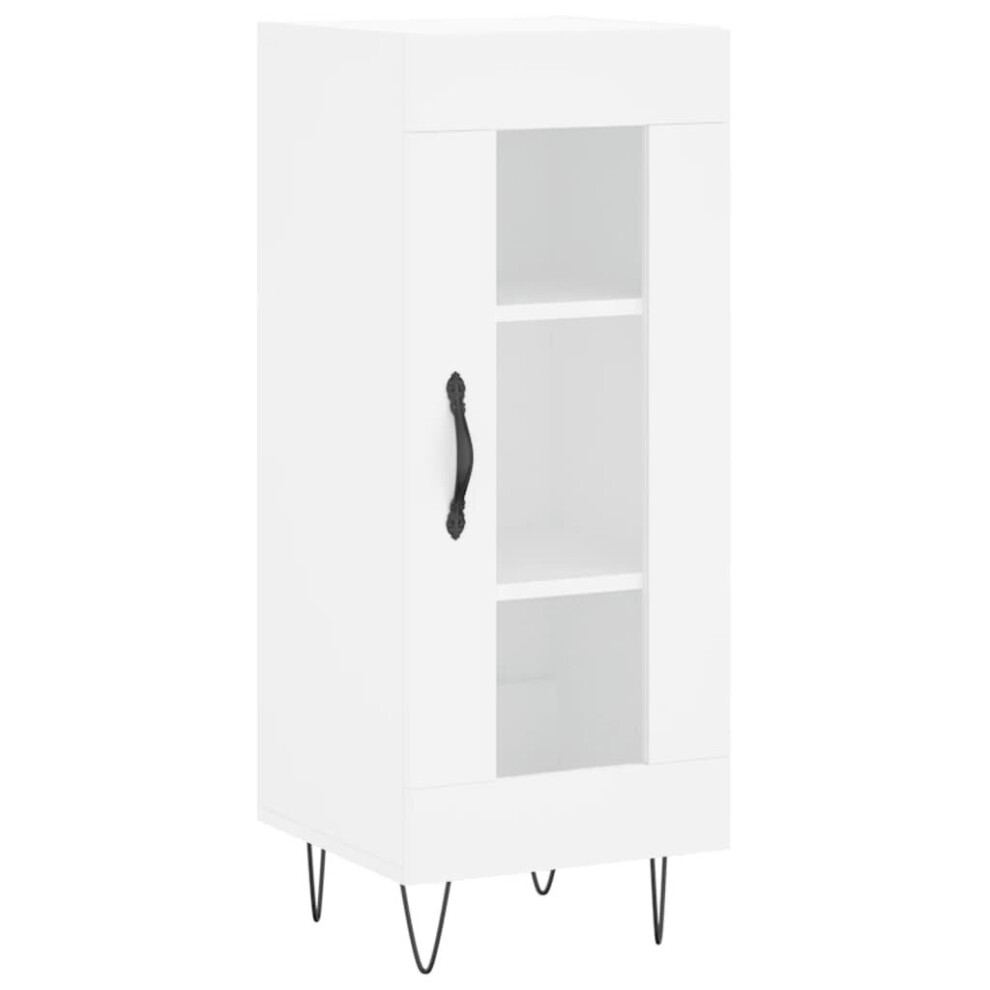 (white) vidaXL Sideboard Storage Cabinet Cupboard Side Cabinet White Engineered Wood