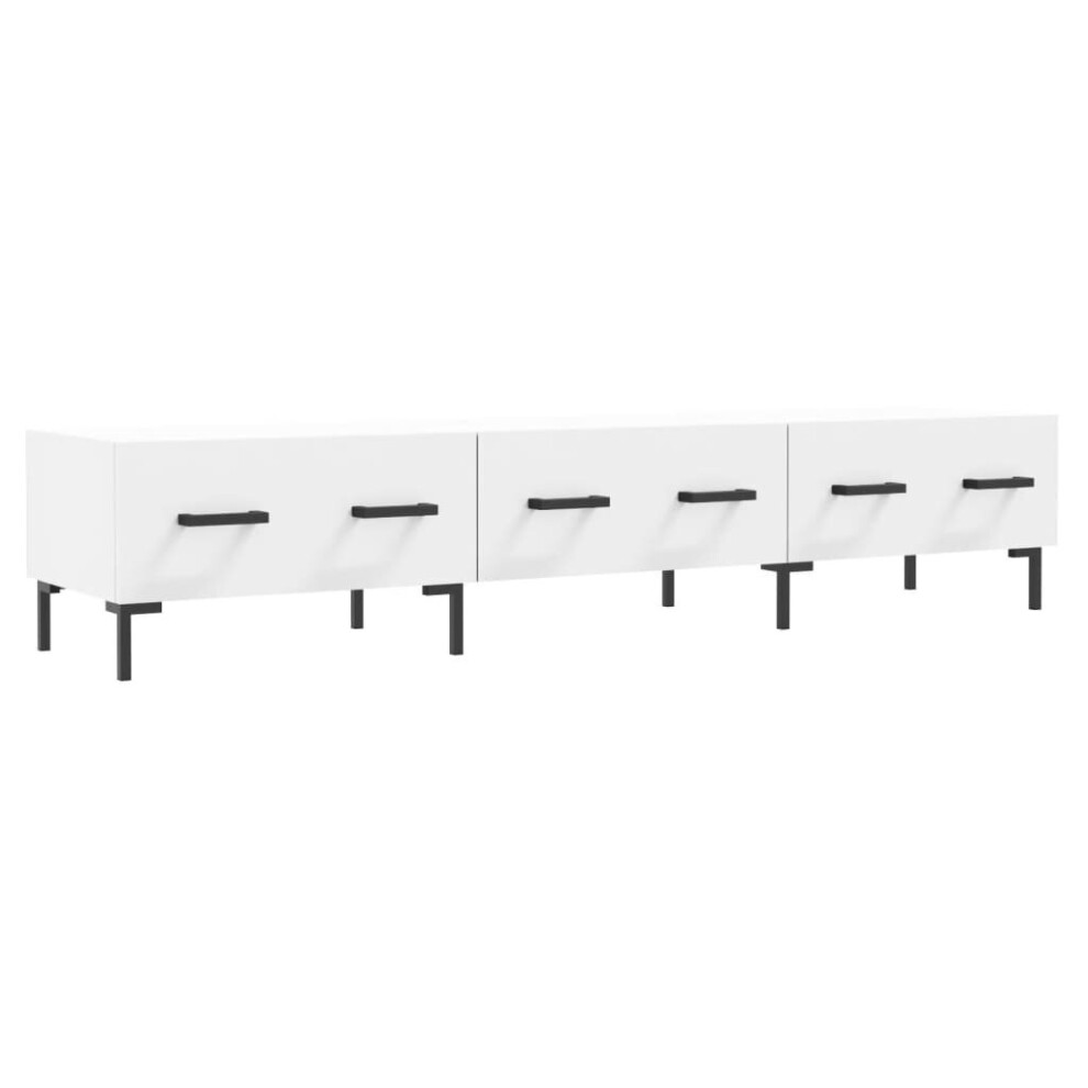 Vidaxl (White) Tv Cabinet Tv Unit Media Cabinet Tv Stand Sonoma Oak Engineered Wood
