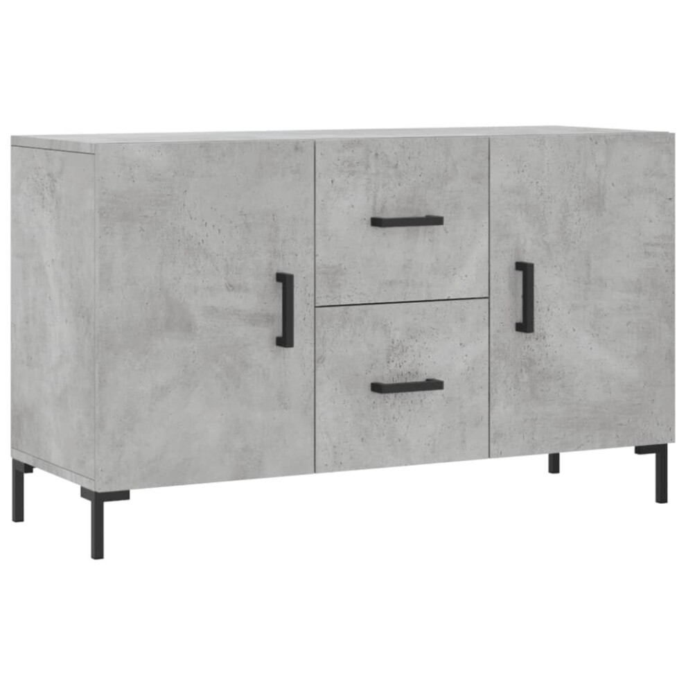 Vidaxl (Concrete ) Sideboard Storage Side Cabinet Cupboard Concrete Engineered Wood Grey