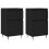 VidaXL (black, 2 pcs) vidaXL Sideboard Storage Cabinet Cupboard Side Cabinet White Engineered Wood 1