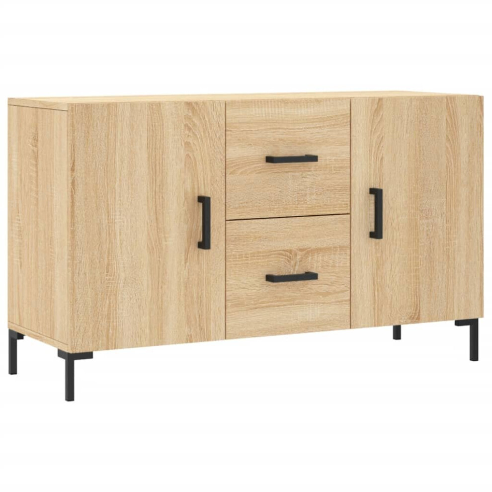 Vidaxl (Sonoma Oak) Sideboard Storage Side Cabinet Cupboard Concrete Grey Engineered Wood