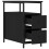 VidaXL (black, 2 pcs) vidaXL Bedside Cabinets Bedside Table Side Table 2 pcs Black Engineered Wood 7