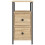 VidaXL (sonoma oak, 2 pcs) vidaXL Bedside Cabinets Bedside Table Side Table 2 pcs Black Engineered Wood 6