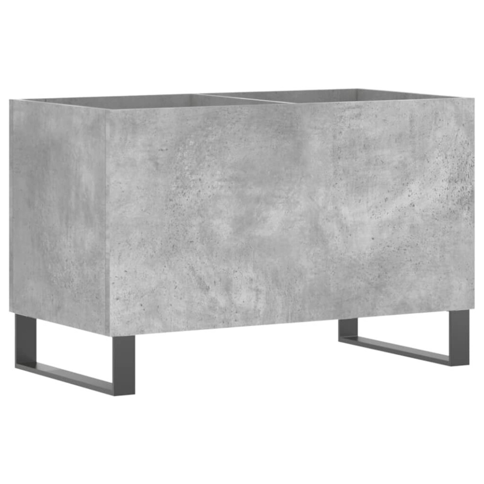 Vidaxl (Concrete Grey) Record Cabinet Vinyl Record Storage Cabinet Grey Sonoma Engineered Wood