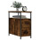VidaXL (smoked oak, 2 pcs) vidaXL Bedside Cabinets Bedside Table Side Table 2 pcs Black Engineered Wood 3