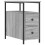 VidaXL (grey sonoma, 2 pcs) vidaXL Bedside Cabinets Bedside Table Side Table 2 pcs Black Engineered Wood 5