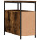 VidaXL (smoked oak, 2 pcs) vidaXL Bedside Cabinets Bedside Table Side Table 2 pcs Black Engineered Wood 9