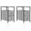 VidaXL (grey sonoma, 2 pcs) vidaXL Bedside Cabinets Bedside Table Side Table 2 pcs Black Engineered Wood 1