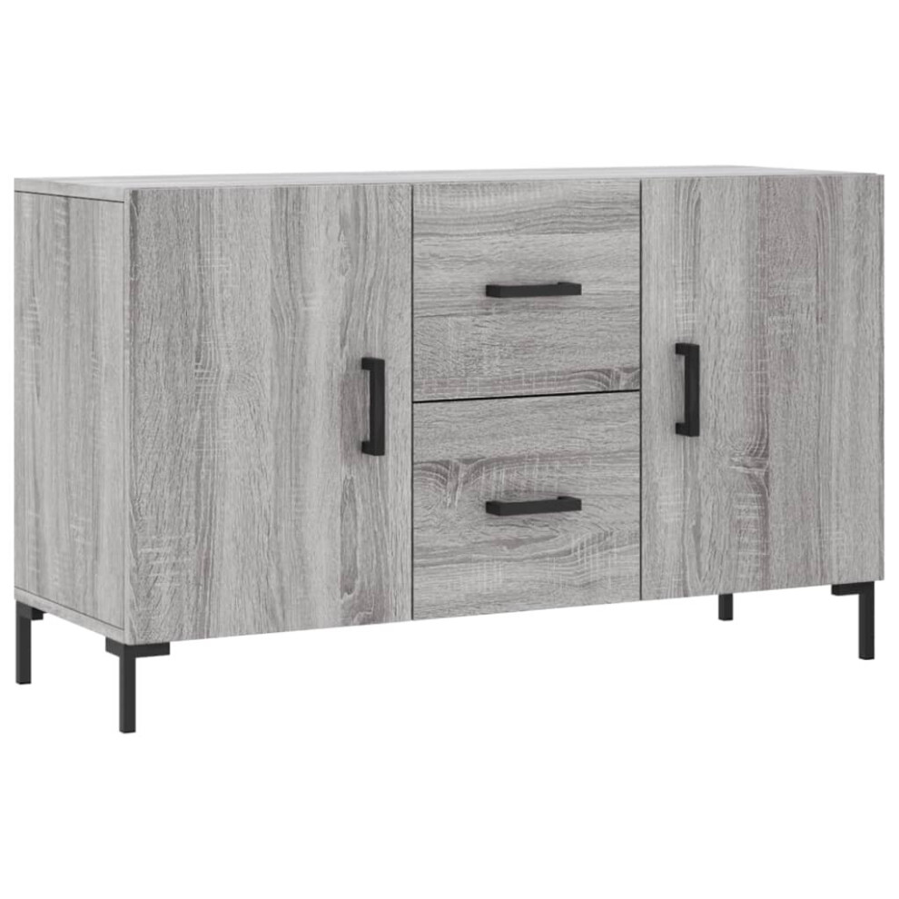 Vidaxl (Grey Sonoma) Sideboard Storage Side Cabinet Cupboard Concrete Grey Engineered Wood
