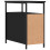 VidaXL (black, 2 pcs) vidaXL Bedside Cabinets Bedside Table Side Table 2 pcs Black Engineered Wood 9